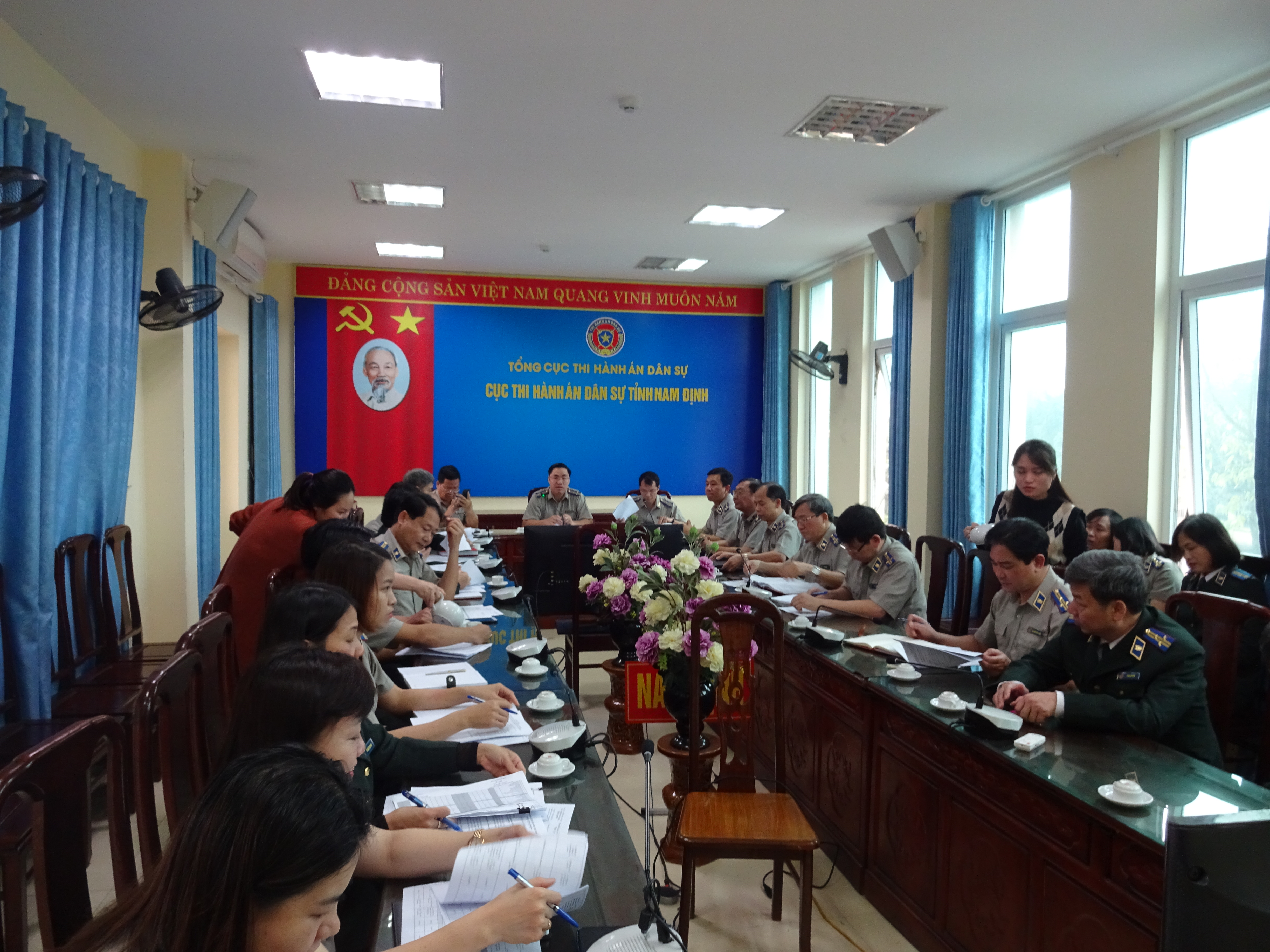 Hội nghị sơ kết công tác THADS, theo dõi THAHC 06 tháng đầu năm 2023 trên địa bàn tỉnh Nam Định