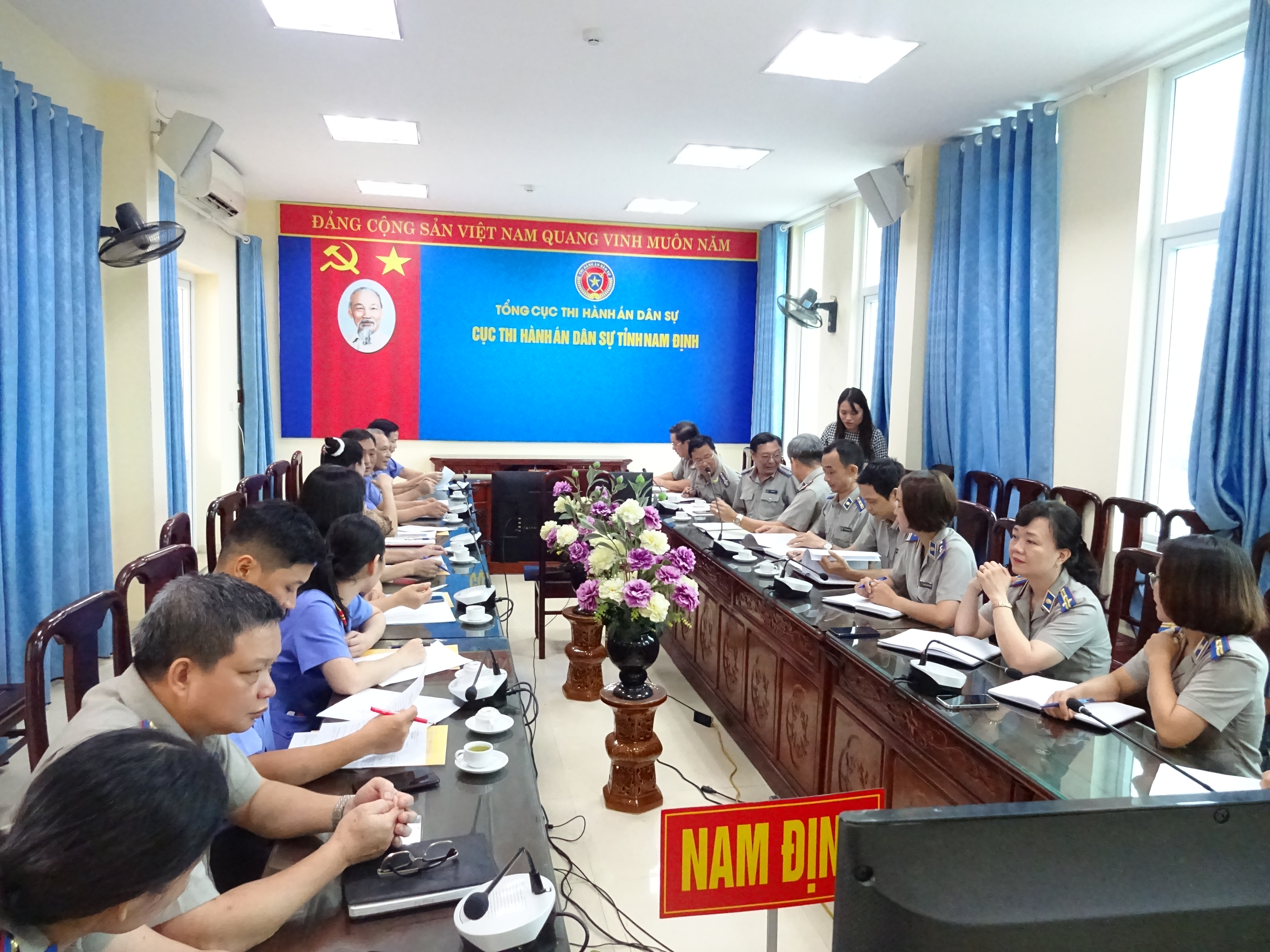 Viện Kiểm sát nhân dân tỉnh kiểm sát trực tiếp tại Cục Thi hành án dân sự tỉnh Nam Định