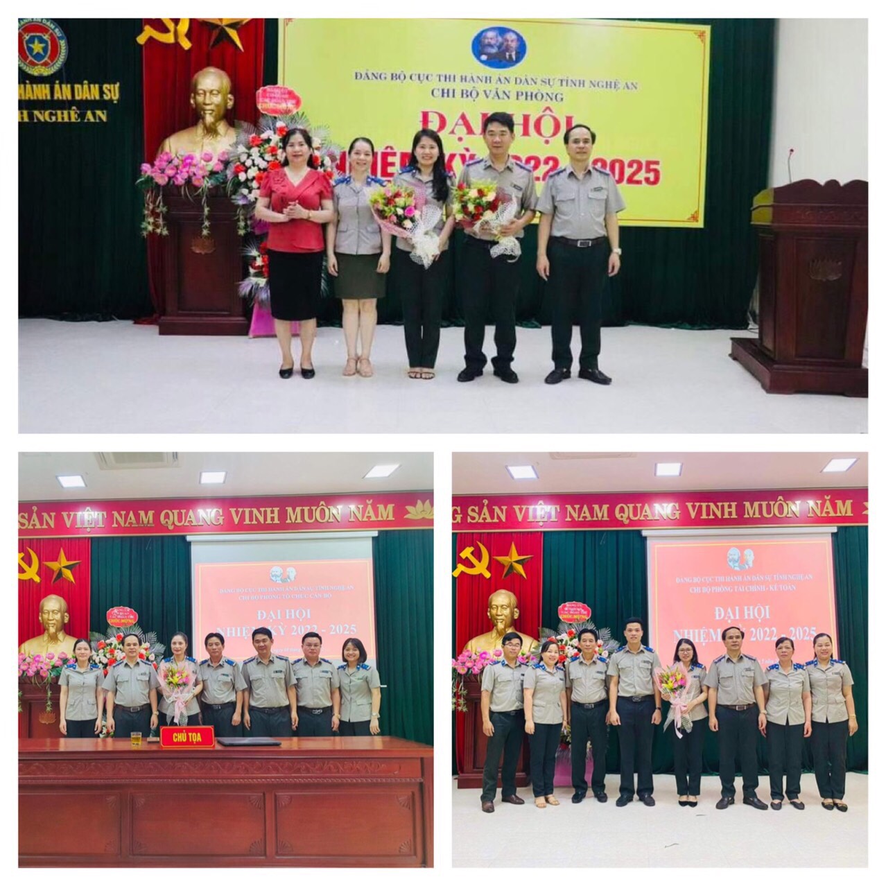 Các Chi bộ trực thuộc Đảng bộ Cục THADS tỉnh Nghệ An tổ chức thành công Đại hội Chi bộ nhiệm kỳ 2022-2025