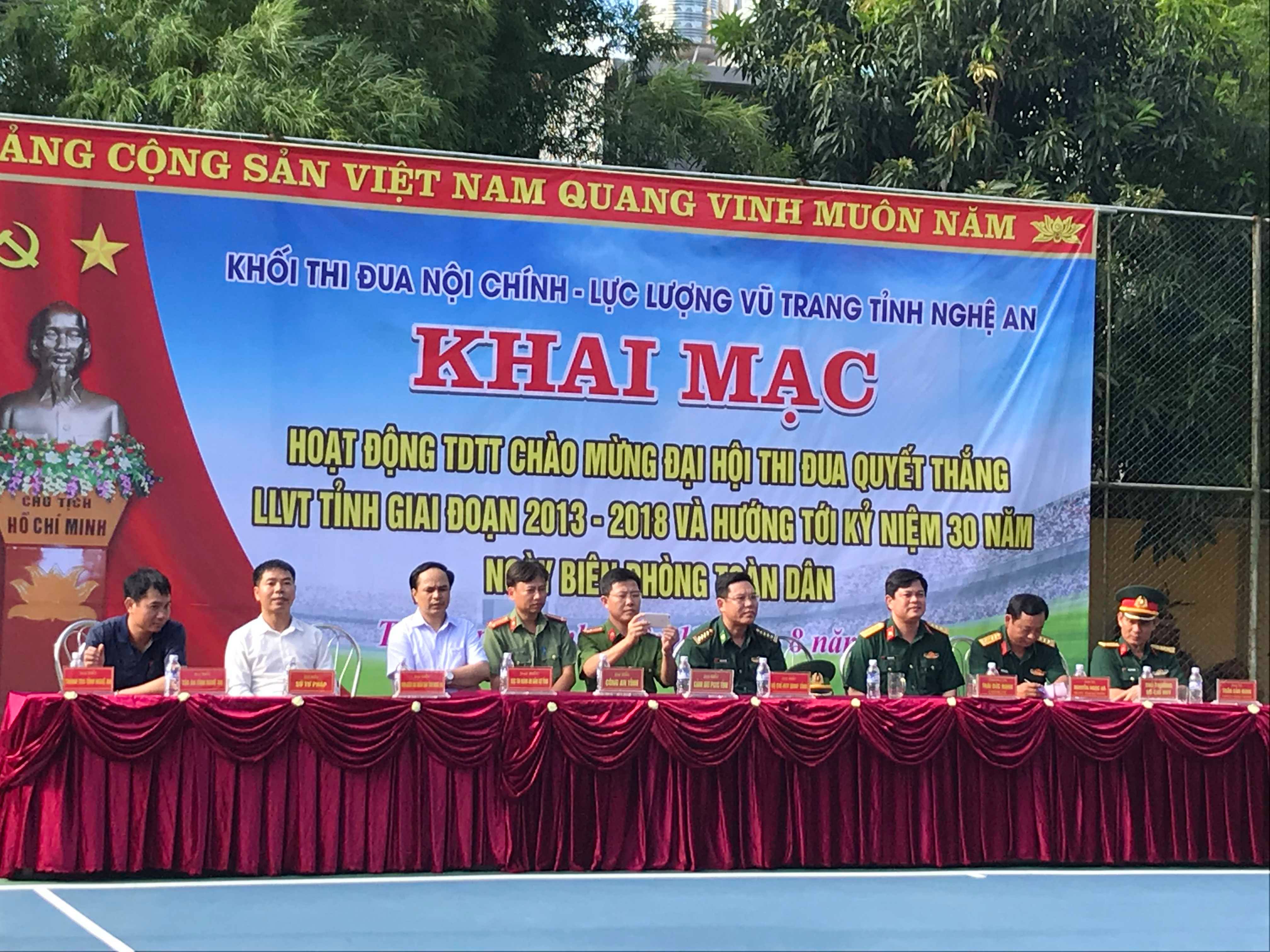 Cục Thi hành án dân sự tỉnh Nghệ An tham gia giải thể thao khối nội chính và lực lượng vũ trang tỉnh Nghệ An