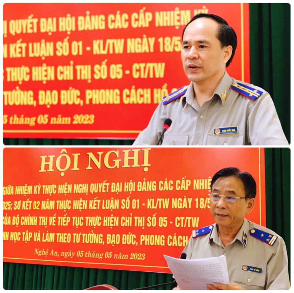 Đảng ủy Cục Thi hành án dân sự  (THADS) tỉnh Nghệ An tổ chức Hội nghị sơ kết giữa nhiệm kỳ thực hiện Nghị quyết Đại hội Đảng các cấp