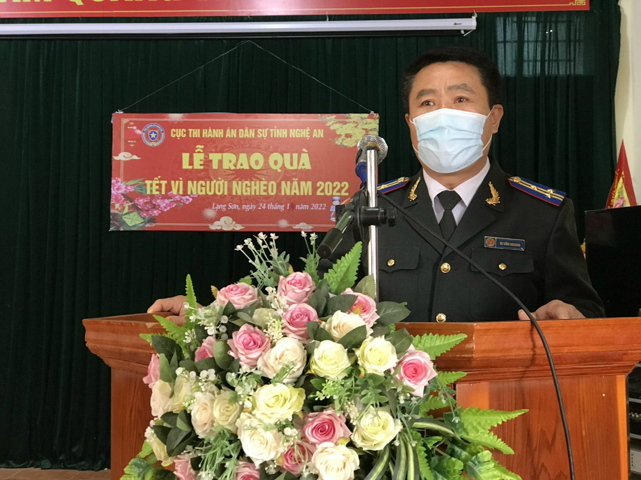 Cục Thi hành án dân sự tỉnh Nghệ An tổ chức các hoạt động “ Tết vì người nghèo” năm 2022