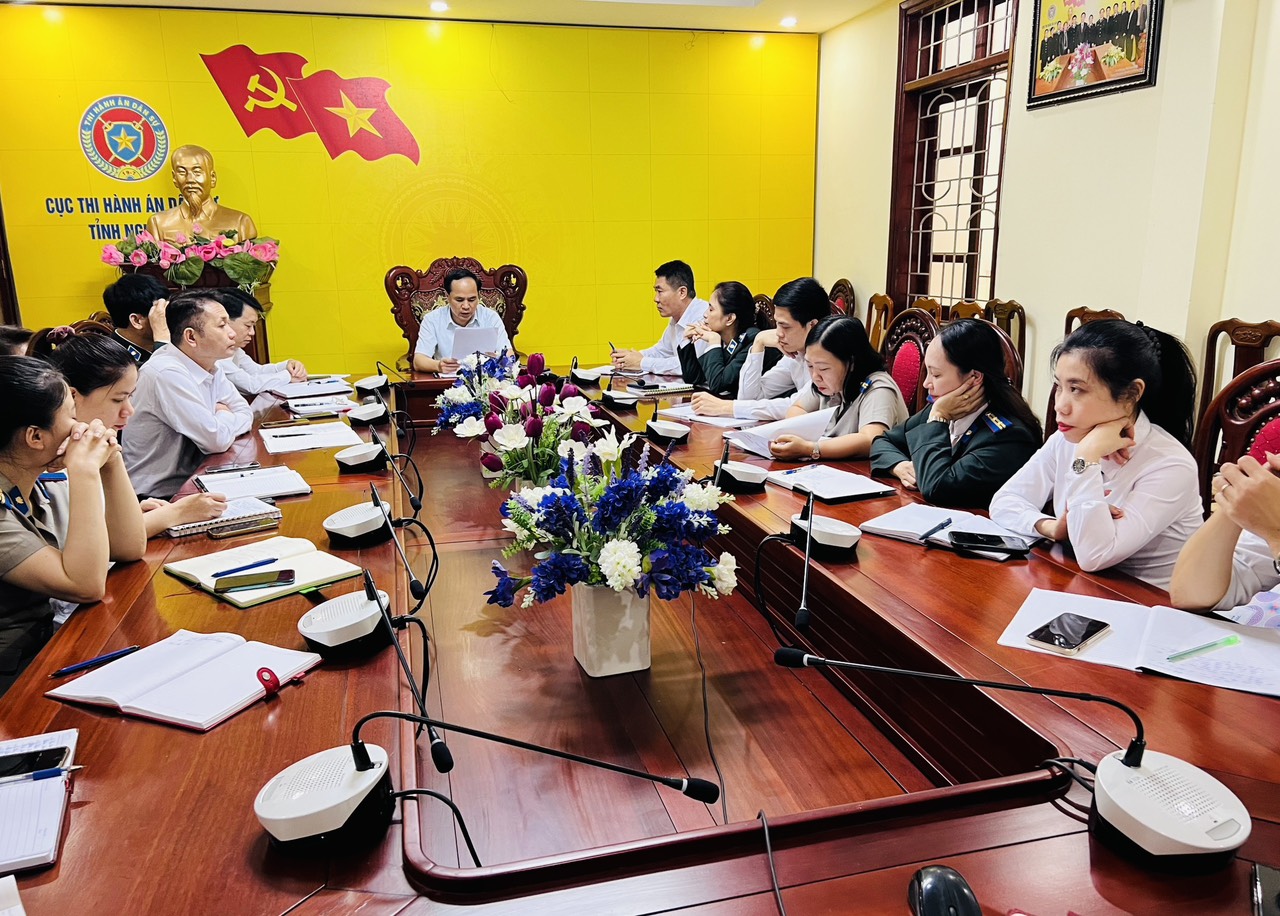 Cục Thi hành án dân sự tỉnh Nghệ An: Tiếp tục đẩy mạnh quán triệt, chỉ đạo quyết liệt, chủ động phòng ngừa, xử lý nghiêm sai phạm tiêu cực, tham nhũng trong hoạt động THADS trên địa bàn