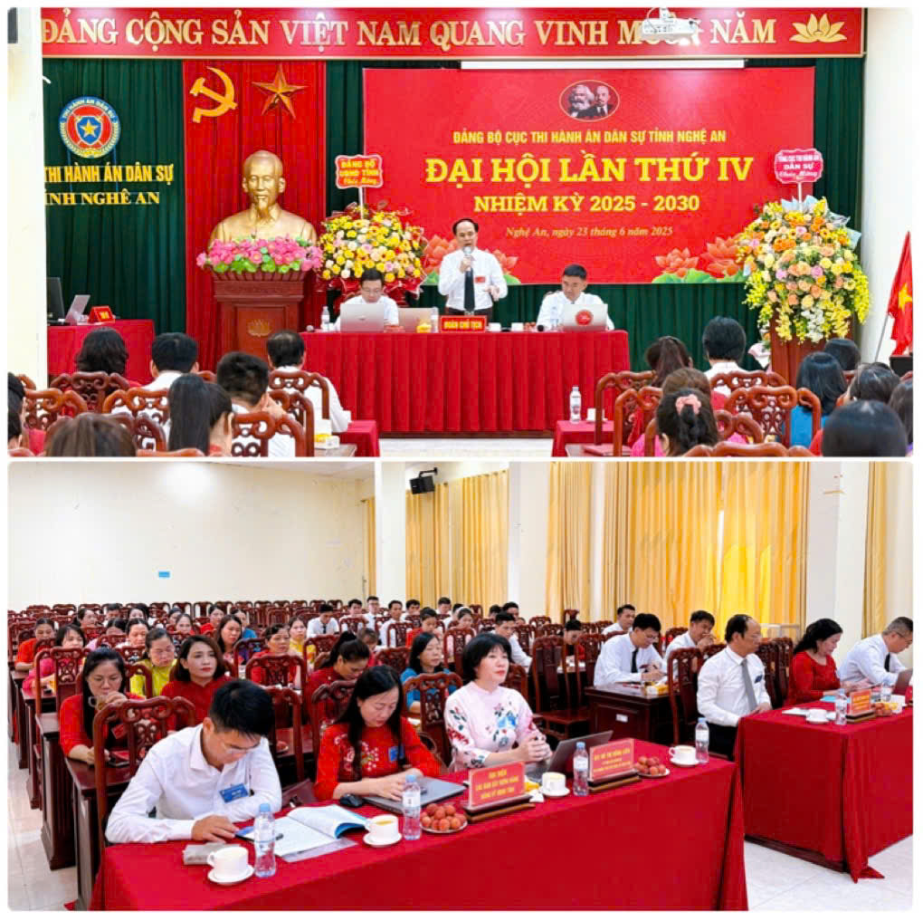 Đảng bộ Cục Thi hành án dân sự tỉnh Nghệ An tổ chức Đại hội nhiệm kỳ 2025 - 2030