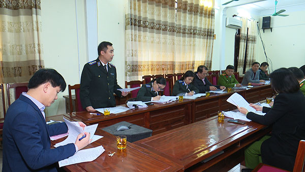 Ban Chỉ đạo Thi hành án dân sự thị xã Cửa Lò tổ chức họp bàn cưỡng chế thi hành án
