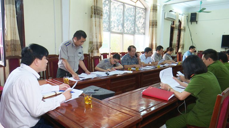 Ban chỉ đạo thi hành án dân sự Cửa Lò họp bàn triển khai cưỡng chế thi hành án dân sự