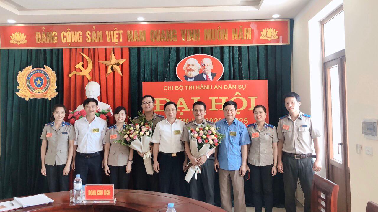 Chi cục Thi hành án dân sự huyện Nghĩa Đàn tổ chức thànhcông Đại hội Chi bộ nhiệm kỳ 2020-2025