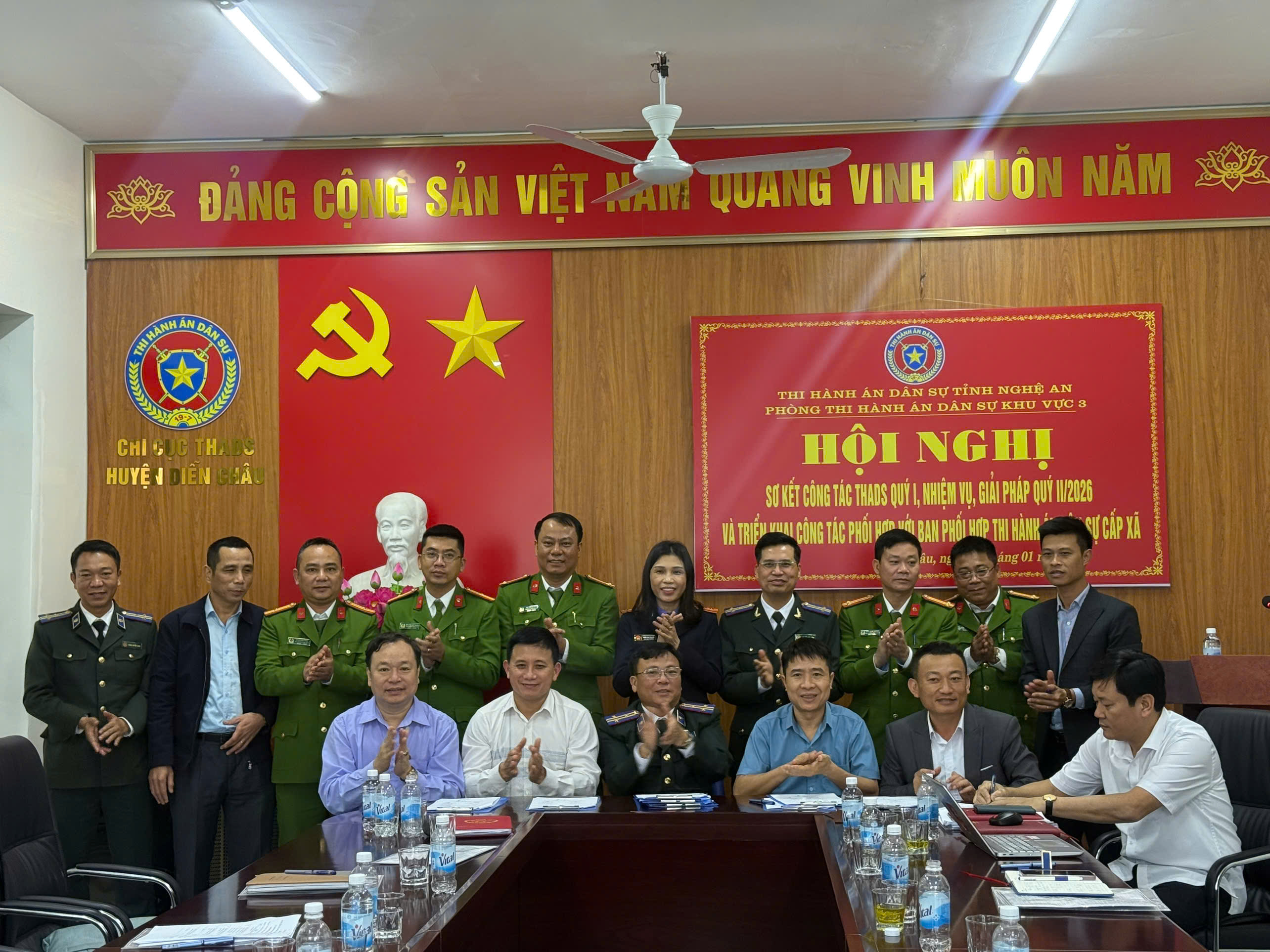 Lãnh đạo Thi hành án dân sự tỉnh Nghệ An tham dự Hội nghị triển khai công tác phối hợp với Ban Phối hợp Thi hành án dân sự cấp xã