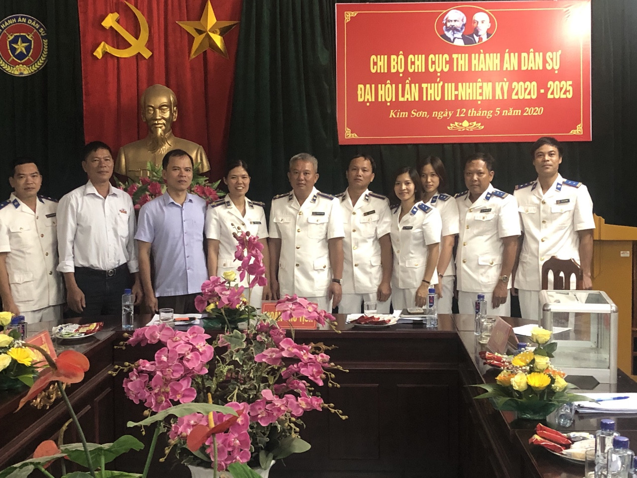Chi cục Thi hành án dân sự huyện Kim Sơn tổ chức thành công Đại hội Chi bộ nhiệm kỳ 2020-2025