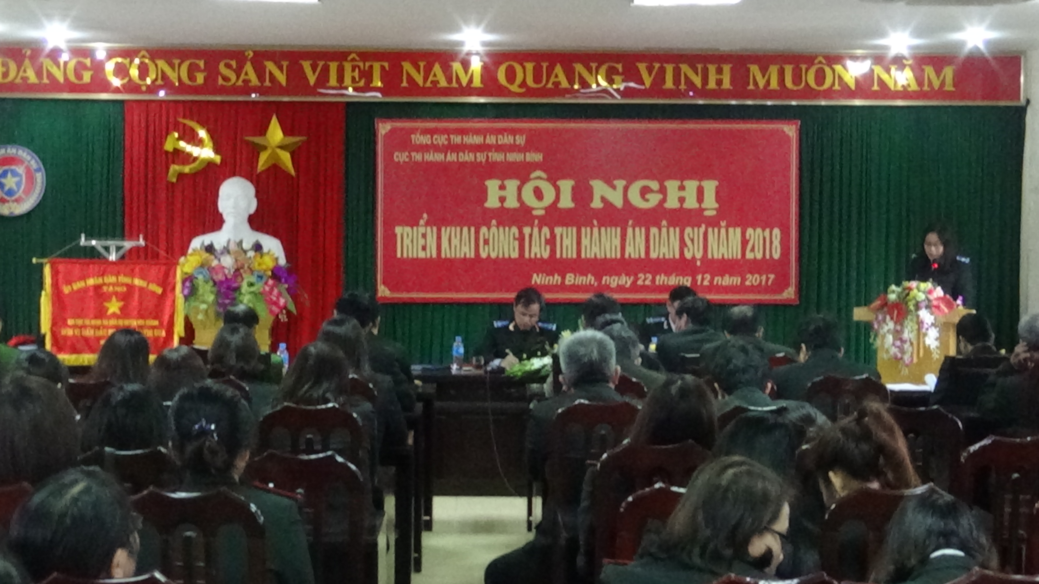 Cục Thi hành án dân sự tỉnh Ninh Bình tổ chức Hội nghị triển khai công tác thi hành án dân sự năm 2018