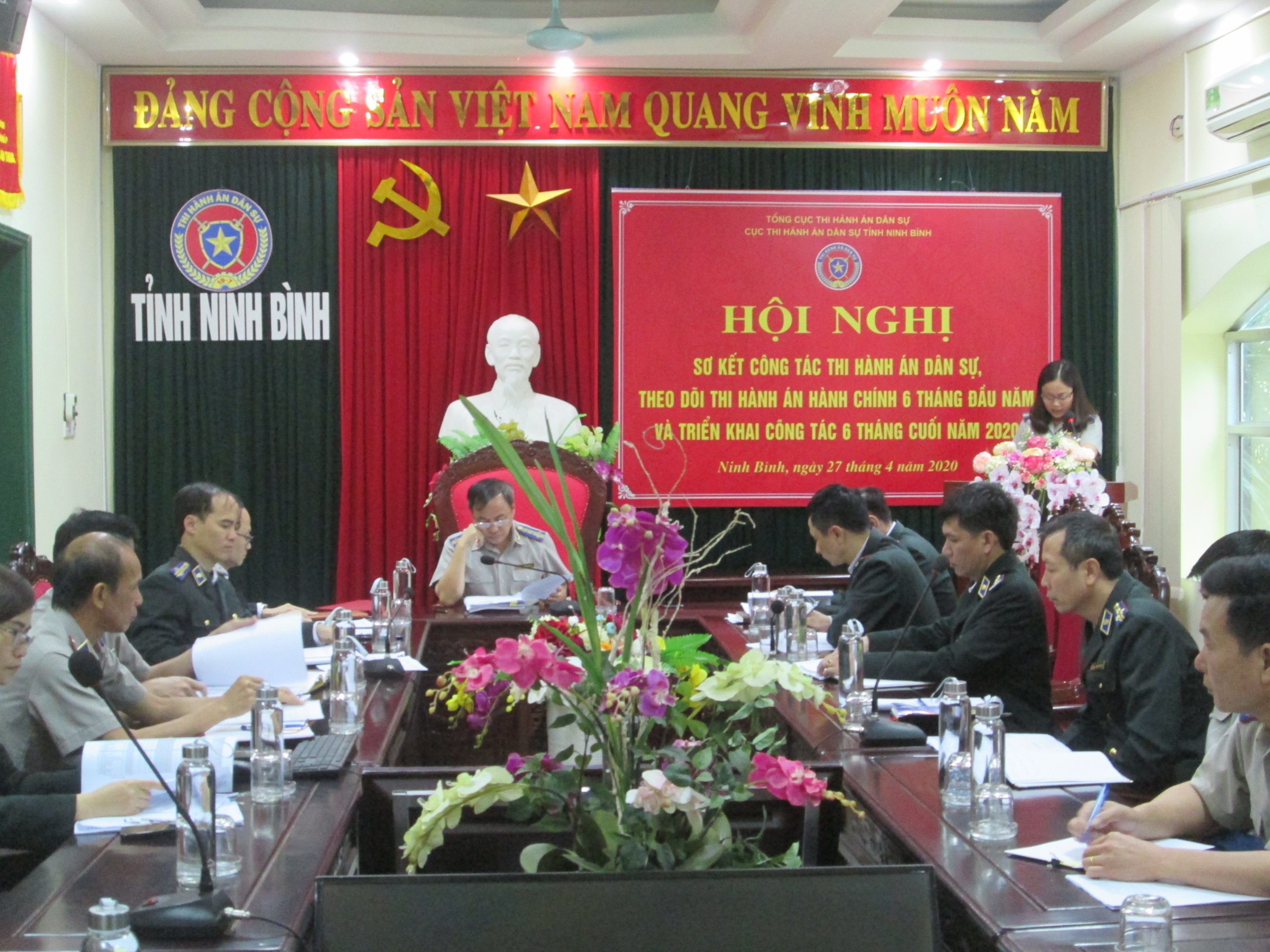 Công bố Quyết định bổ nhiệm Chi cục trưởng Chi cục Thi hành án dân sự huyện Yên Mô.
