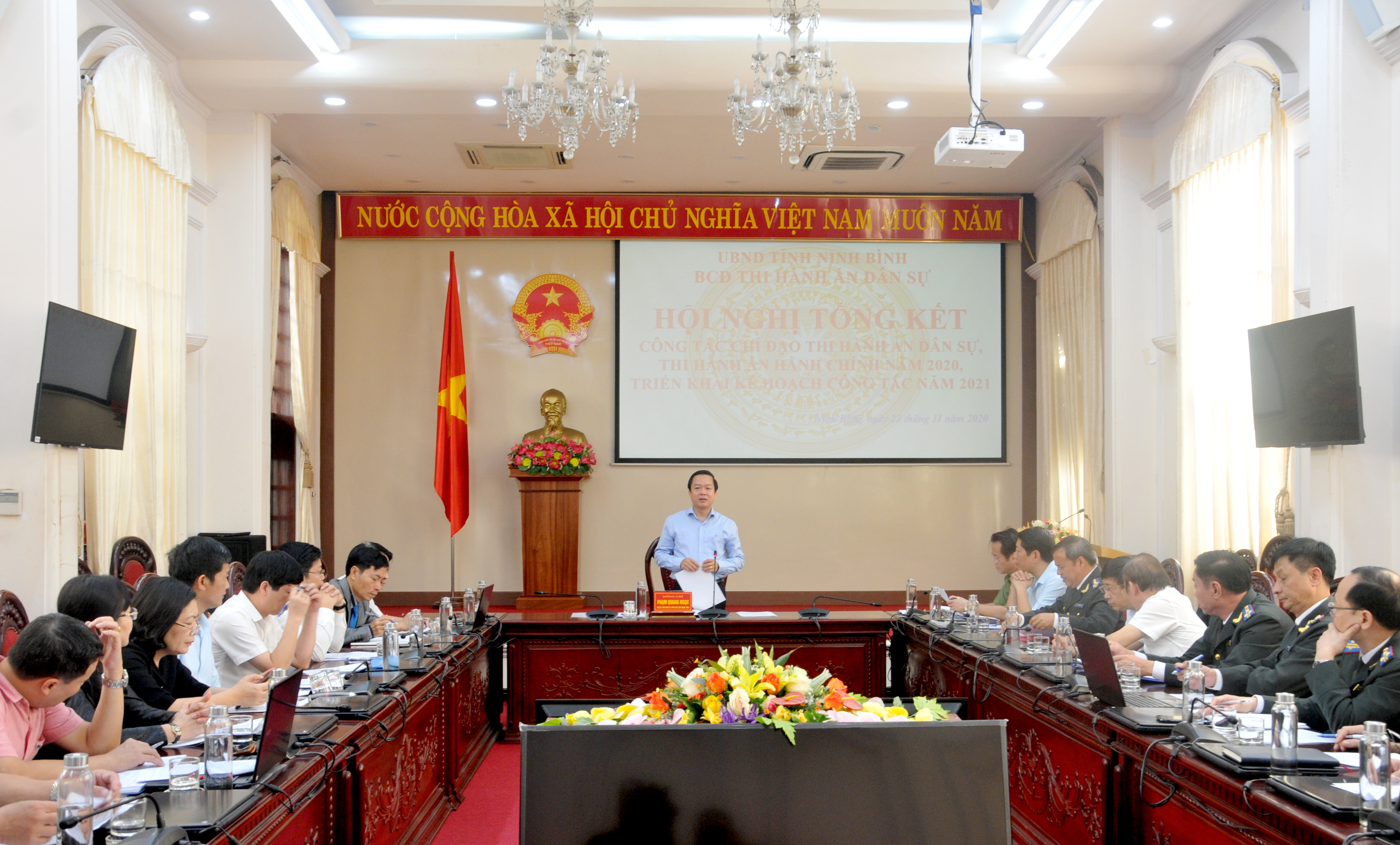 Hội nghị tổng kết hoạt động Ban Chỉ đạo Thi hành án dân sự tỉnh Ninh Bình