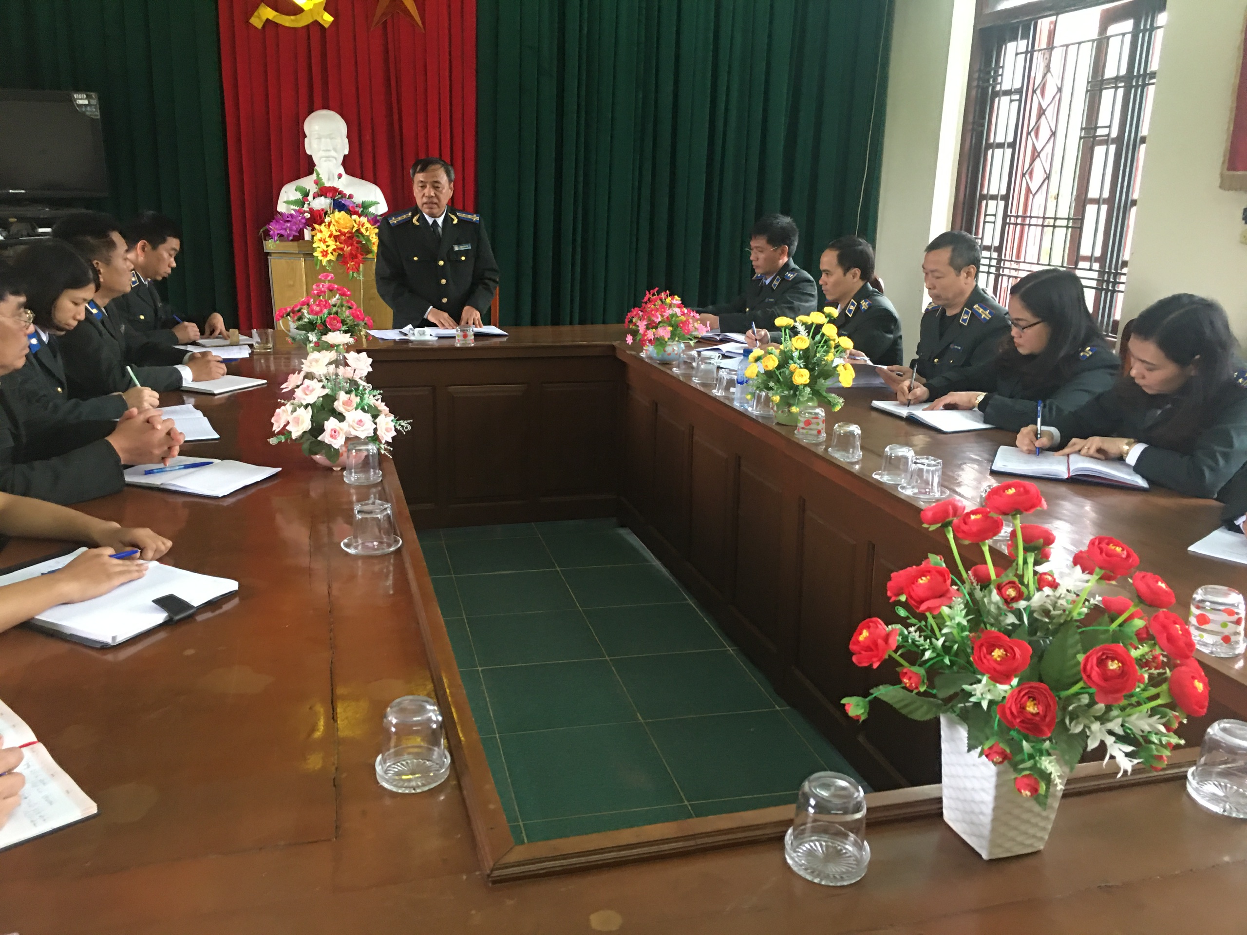 Cục THADS tỉnh Ninh Bình làm việc với Chi cục THADS huyện Nho Quan.