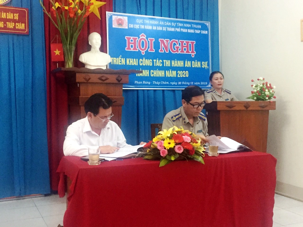 Chi cục THADS thành phố Phan Rang-Tháp Chàm tổ chức Hội nghị triển khai công tác thi hành án dân sự, hành chính năm 2020