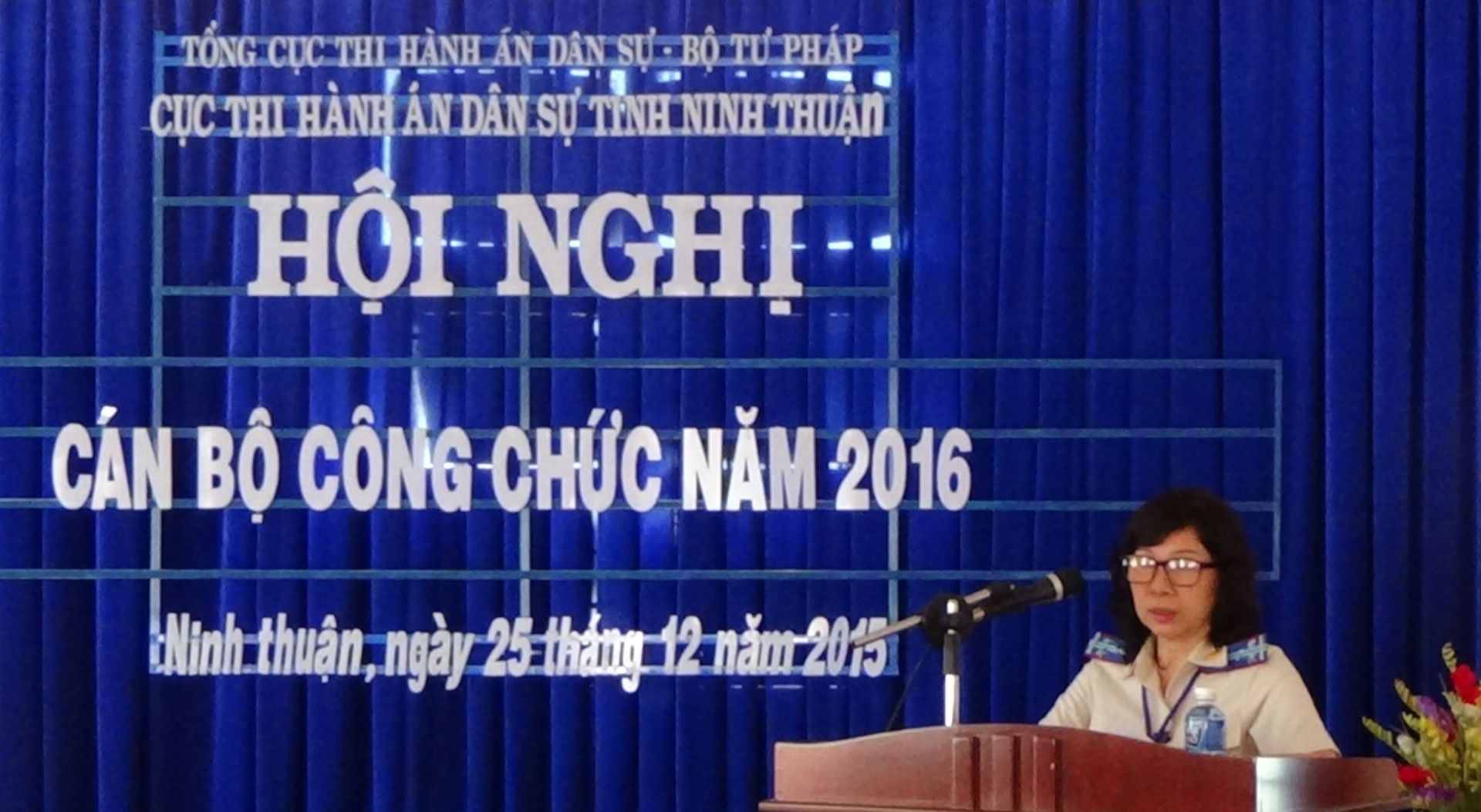 Cục Thi hành án dân sự tỉnh Ninh Thuận tổ chức Hội nghị Cán bộ công chức năm 2016