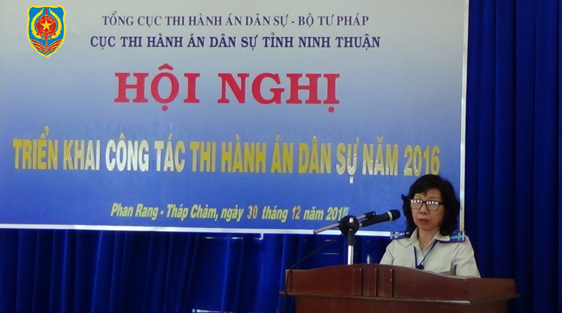Cục Thi hành án dân sự tỉnh Ninh Thuận tổ chức Hội nghị triển khai công tác thi hành án dân sự năm 2016