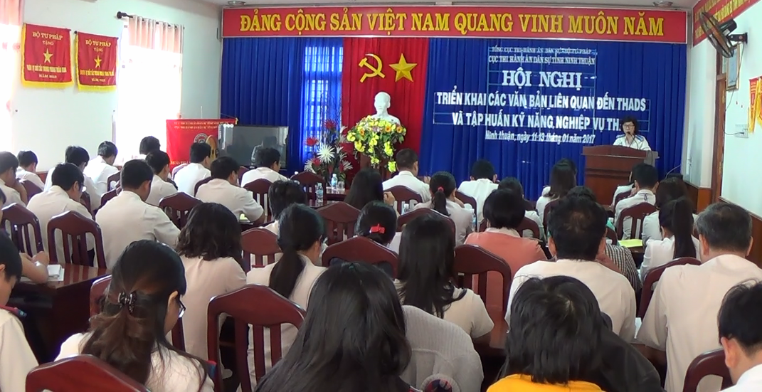 Cục Thi hành án dân sự tỉnh Ninh Thuận tổ chức Hội nghị tập huấn triển khai các văn bản mới liên quan đến lĩnh vực THADS và hướng dẫn kỹ năng nghiệp vụ THADS