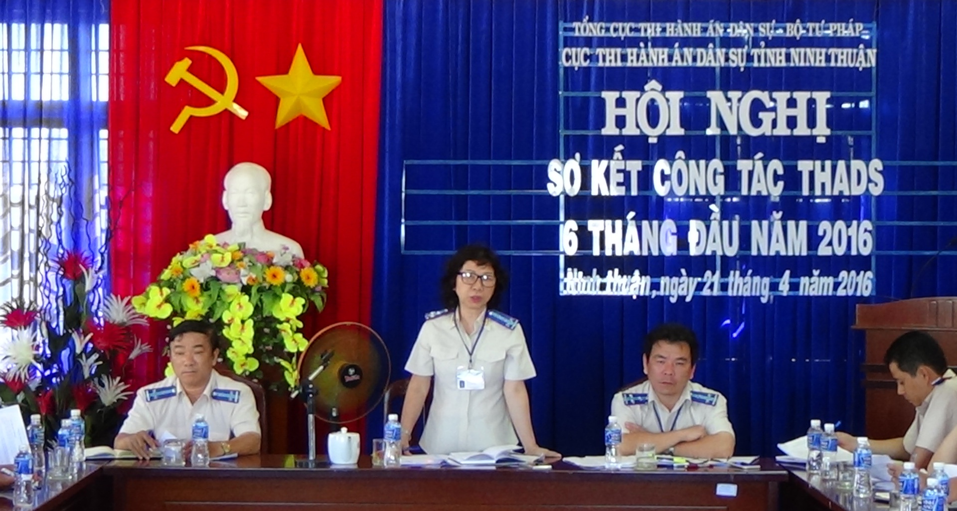 Cục Thi hành án dân sự tỉnh Ninh Thuận tổ chức Hội nghị sơ kết công tác Thi hành án dân sự 6 tháng đầu năm 2016