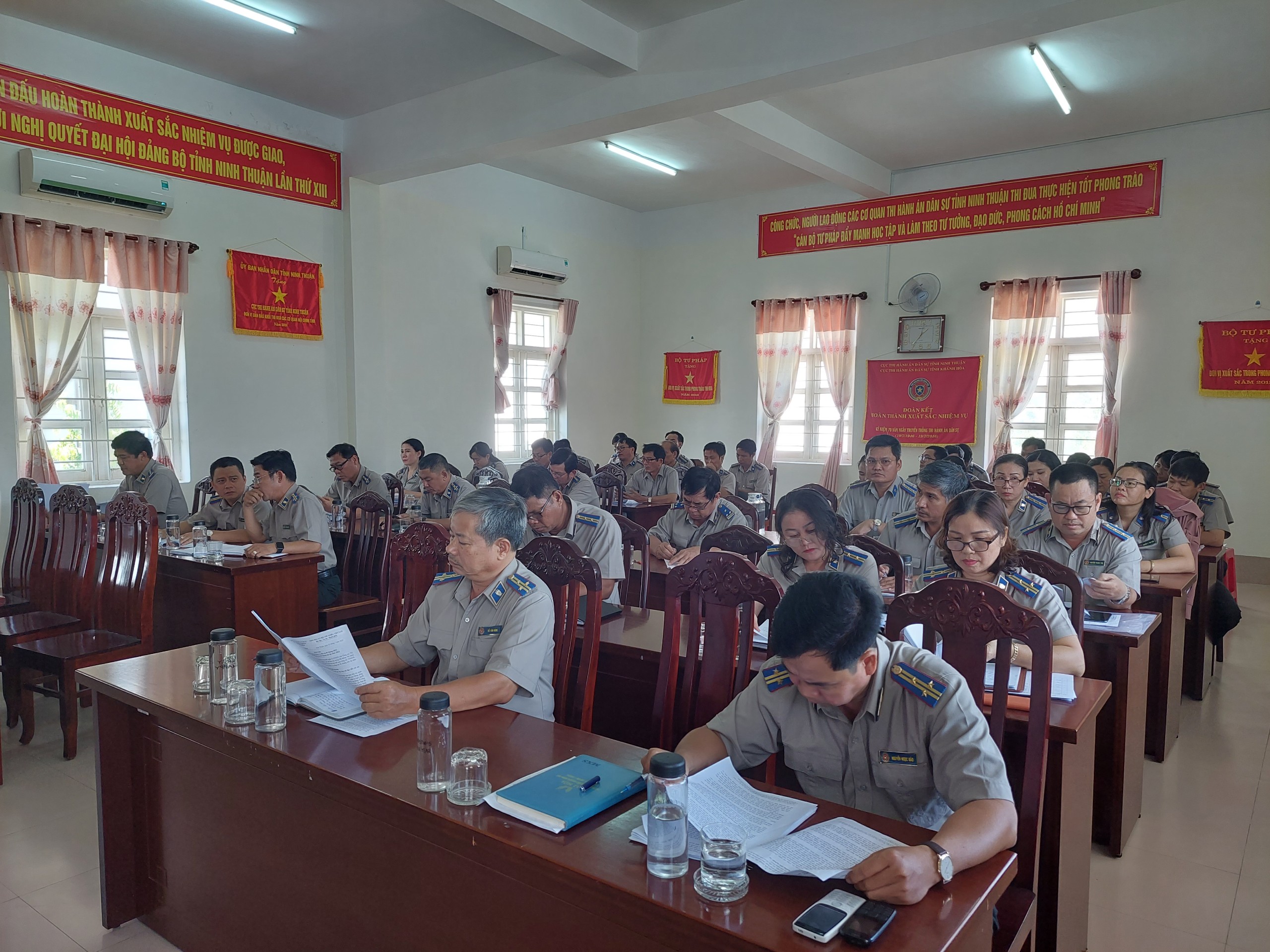 Cục Thi hành án dân sự tỉnh Ninh Thuận tổ chức Hội nghị giao ban công tác THADS, THAHC 09 tháng năm 2023