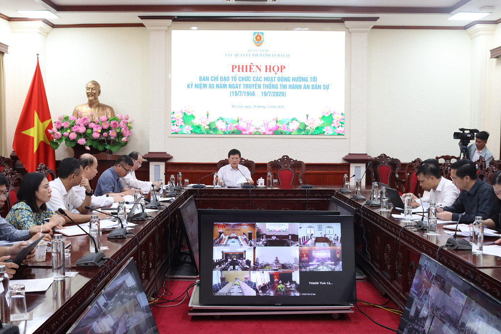 Chuẩn bị đồng bộ các hoạt động kỷ niệm 80 năm ngày Truyền thống Thi hành án dân sự