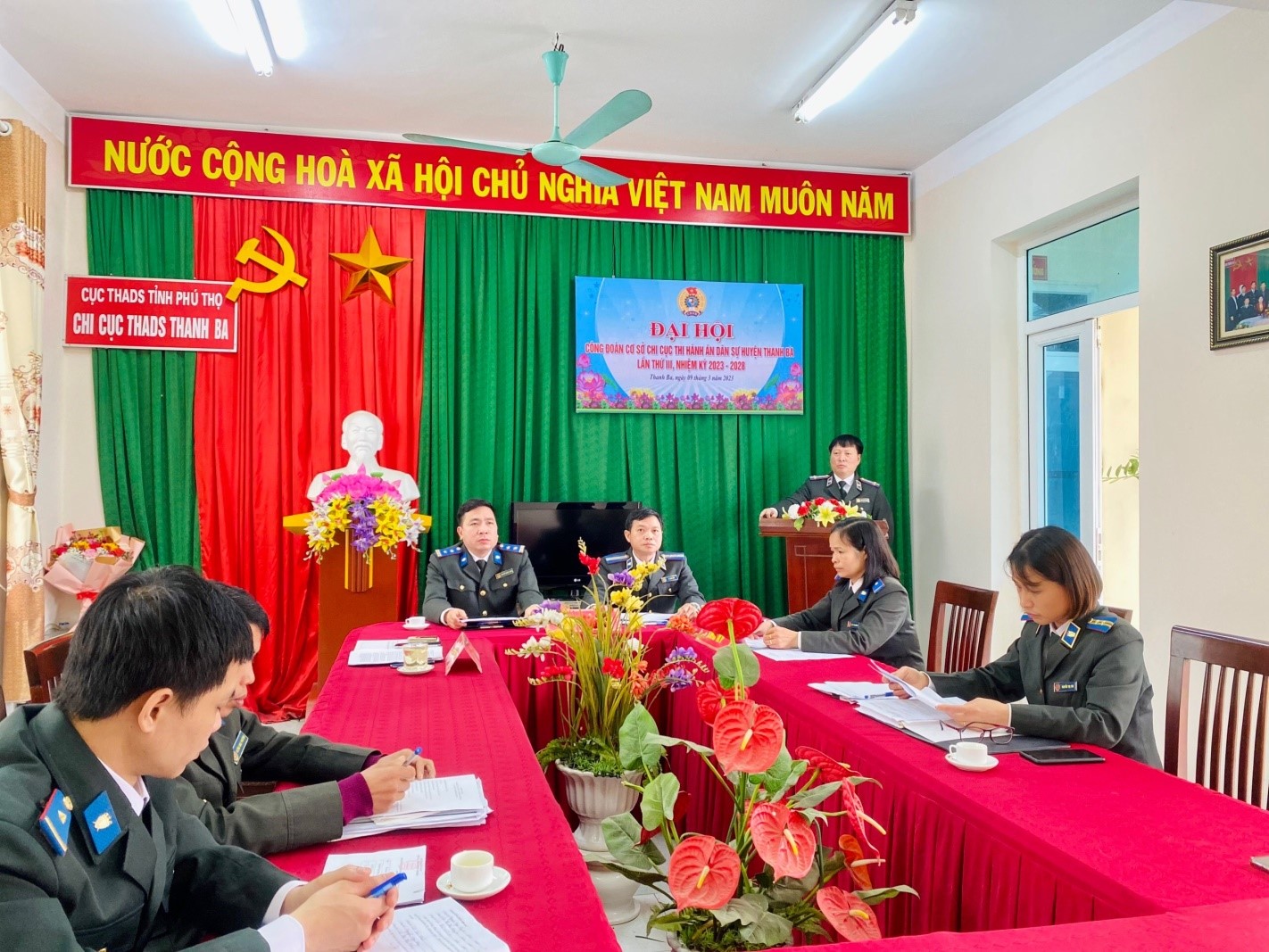 Công đoàn cơ sở Chi cục Thi hành án dân sự huyện Thanh Ba tổ chức đại hội lần thứ III nhiệm kỳ 2023 – 2028