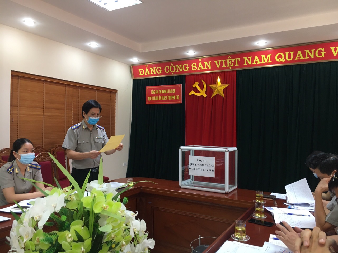 Cục THADS tỉnh Phú Thọ ủng hộ phòng, chống dịch COVID-19