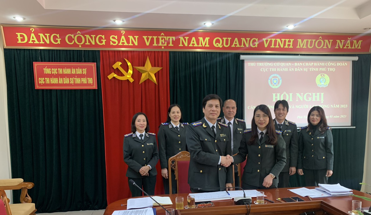 Cục Thi hành án dân sự tỉnh Phú Thọ tổ chức Hội nghị công chức, người lao động năm 2023