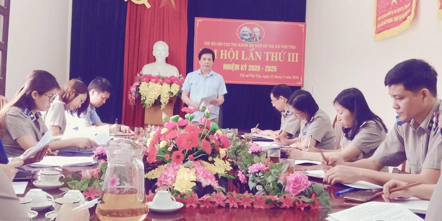 Cục Thi hành án dân sự tỉnh Phú Thọ công bố Quyết định kiểm tra công tác thi hành án dân sự, thi hành án hành chính tại Chi cục Thi hành án dân sự thị xã Phú Thọ