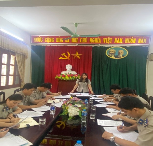 Cục Thi hành án dân sự tỉnh về làm việc tại  Chi cục THADS huyện Cẩm Khê