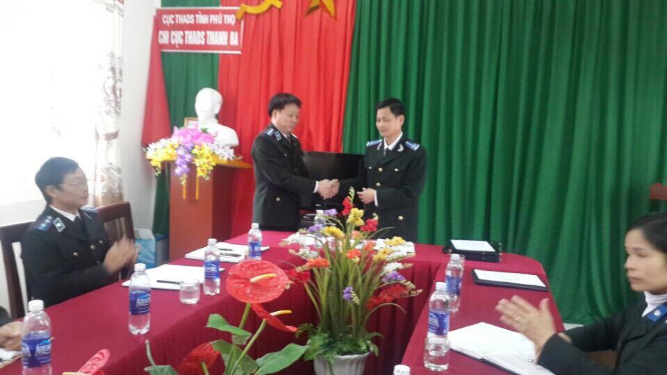 Cục THADS tỉnh Phú Thọ tổ chức công bố Quyết định giao Quyền Chi cục trưởng cho 2 đồng chí