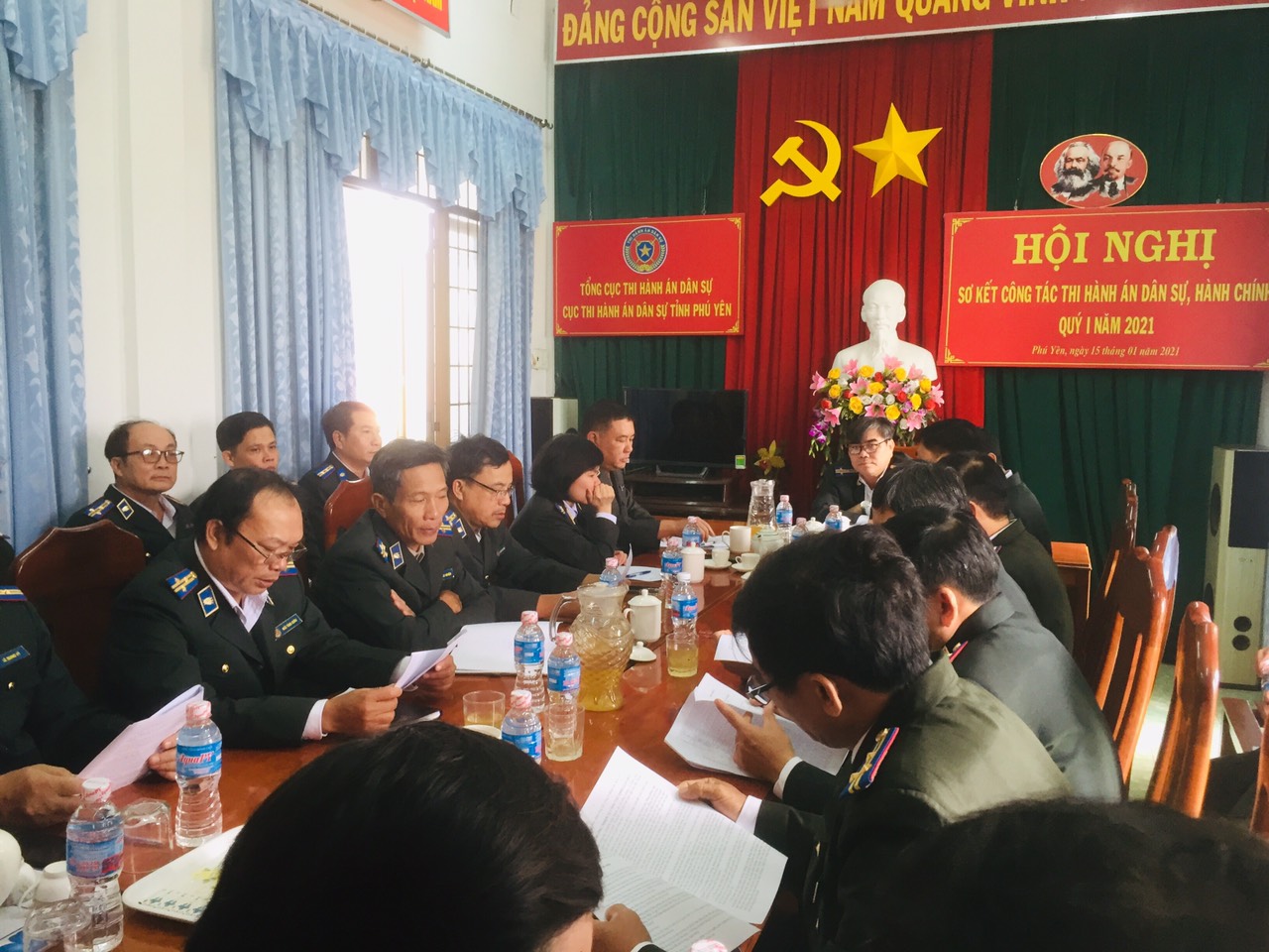 Thi hành án dân sự tỉnh Phú Yên tổ chức Hội nghị sơ kết công tác Thi hành án dân sự, hành chính Quý I năm 2021