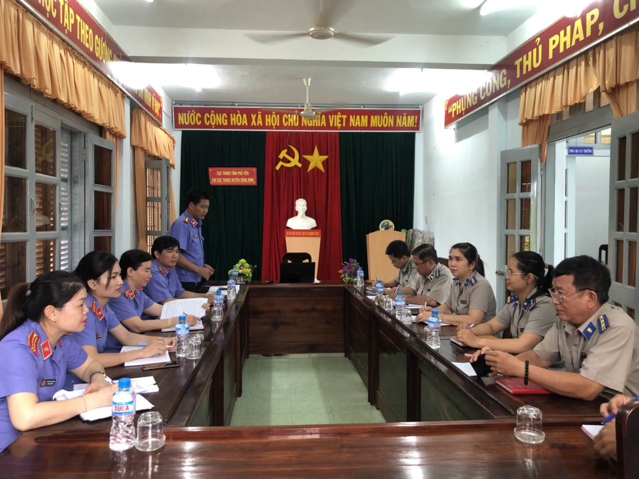 Trực tiếp kiểm sát thi hành án dân sự tại Chi cục Thi hành án dân sự huyện Sông Hinh