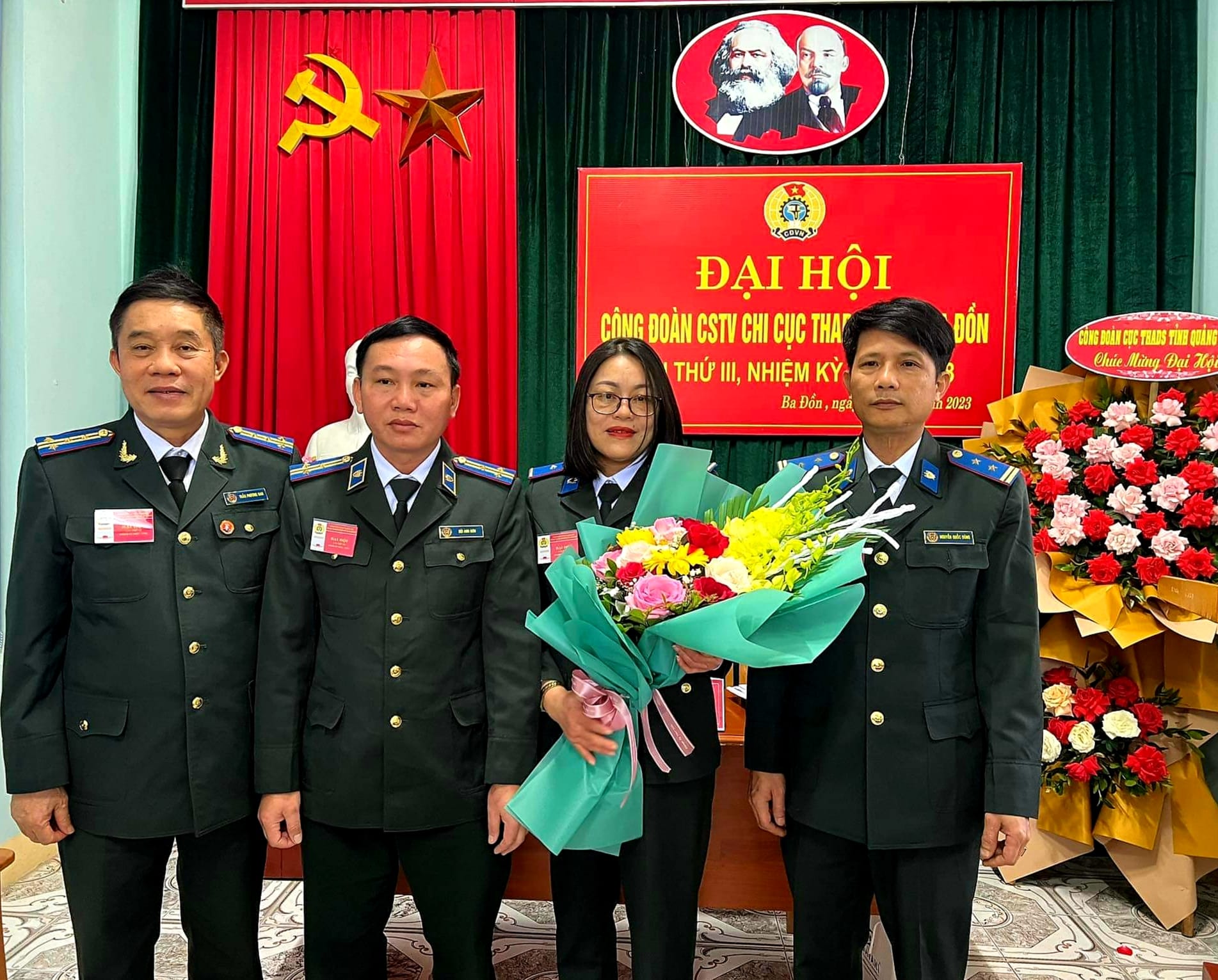 Công đoàn cơ sở thành viên Chi cục THADS thị xã Ba Đồn tổ chức thành công Đại hội lần thứ III, nhiệm kỳ 2023-2028
