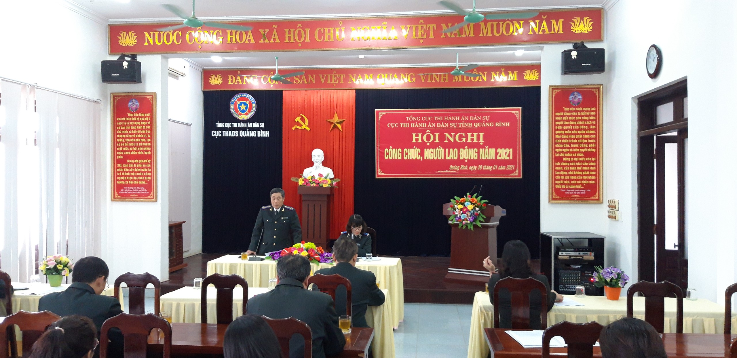 Cục Thi hành án dân sự tỉnh Quảng Bình tổ chức  Hội nghị công chức, người lao động năm 2021.