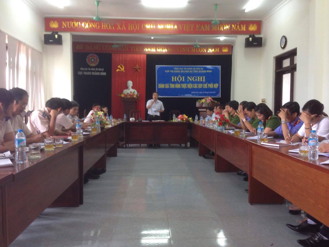 Cục Thi hành án dân sự tỉnh Quảng Bình tổ chức Hội nghị đánh giá việc thực hiện các Quy chế phối hợp liên ngành