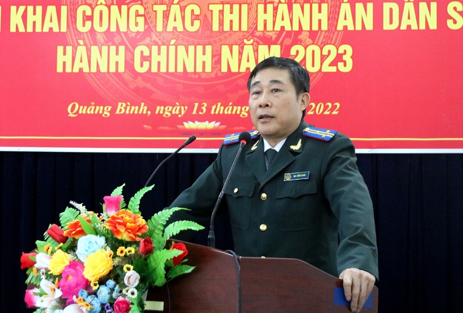 Cục Thi hành án dân sự tỉnh Quảng Bình tổ chức Hội nghị  triển khai công tác thi hành án dân sự, hành chính năm 2023