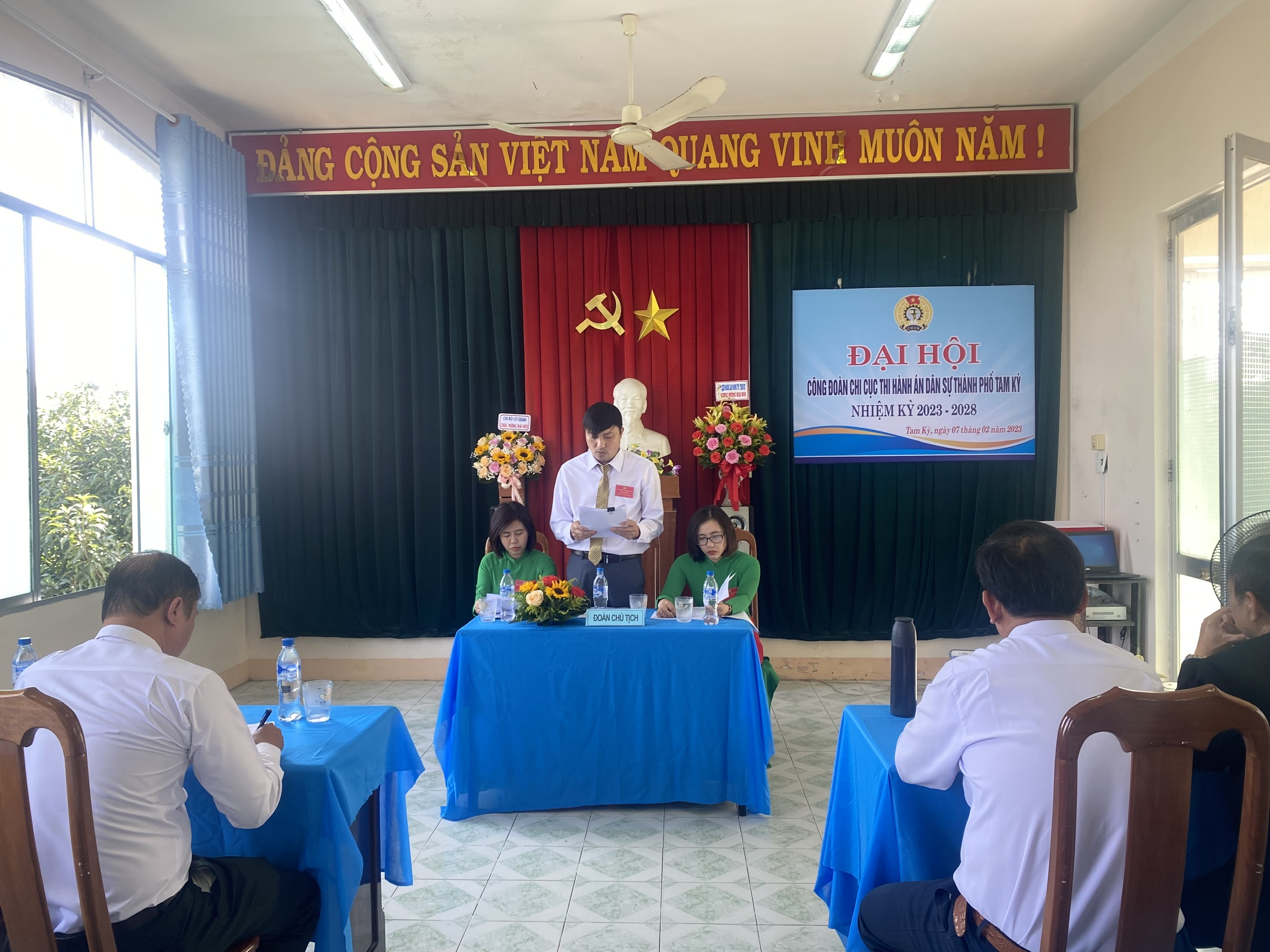 Công đoàn Chi cục Thi hành án dân sự thành phố Tam Kỳ, tỉnh Quảng Nam tổ chức thành công Đại hội Công đoàn, nhiệm kỳ 2023-2028