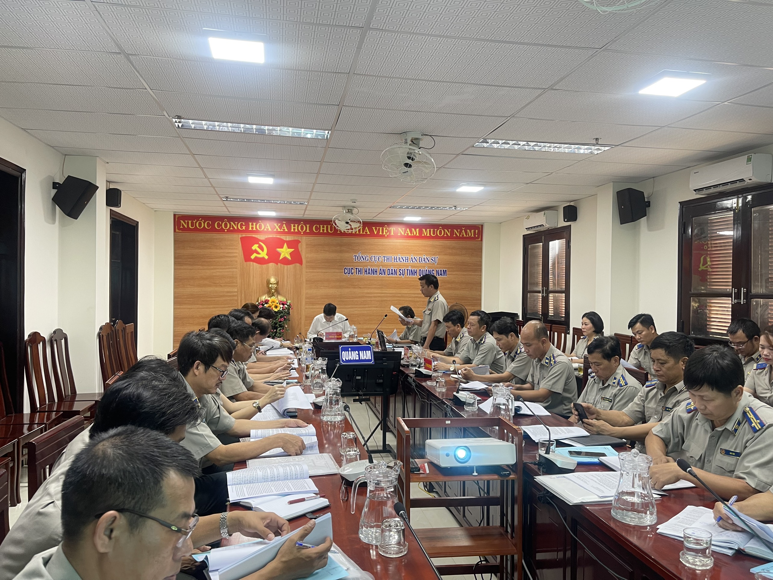 Đoàn công tác Tổng cục Thi hành án dân sự làm việc tại Cục Thi hành án dân sự tỉnh Quảng Nam