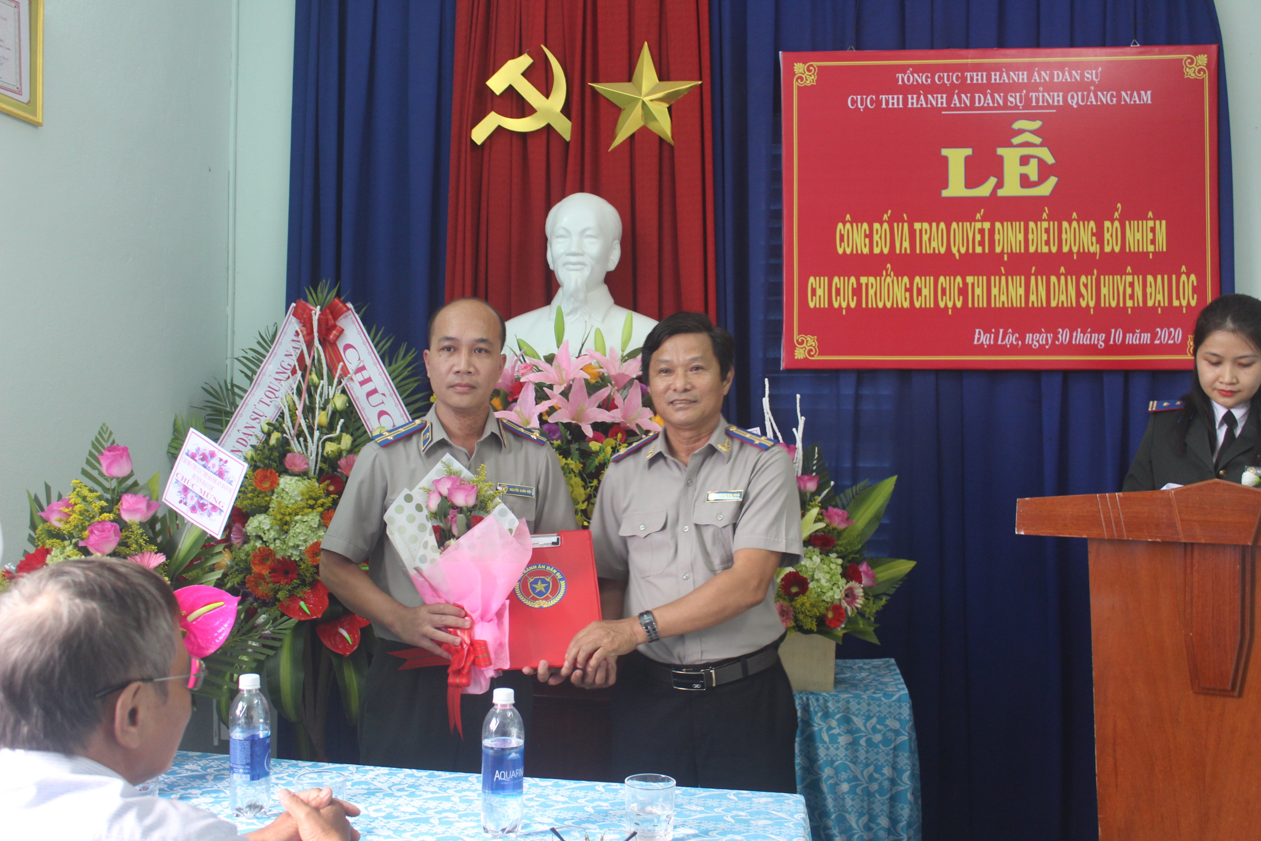 Lễ công bố quyết định bổ nhiệm Chi cục trưởng Chi cục Thi hành án dân sự huyện Đại Lộc