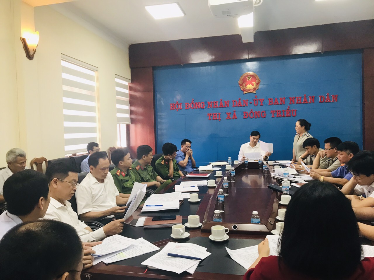 BCĐ THADS thị xã Đông Triều họp bàn triển khai phương hướng nhiệm vụ và kế hoạch cưỡng chế thi hành án