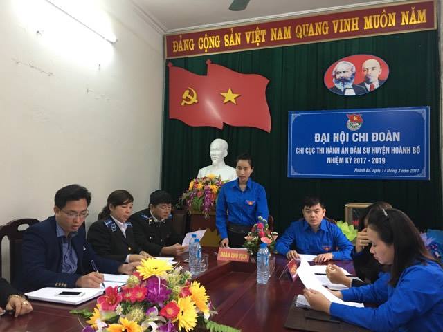 Đại hội Chi đoàn Chi cục Thi hành án dân sự huyện Hoành Bồ