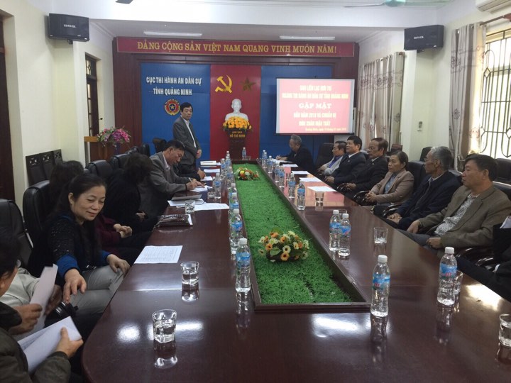 Ban Liên lạc Hưu trí Cục Thi hành án dân sự tỉnh Quảng Ninh đã tổ chức buổi gặp mặt đầu năm 2018