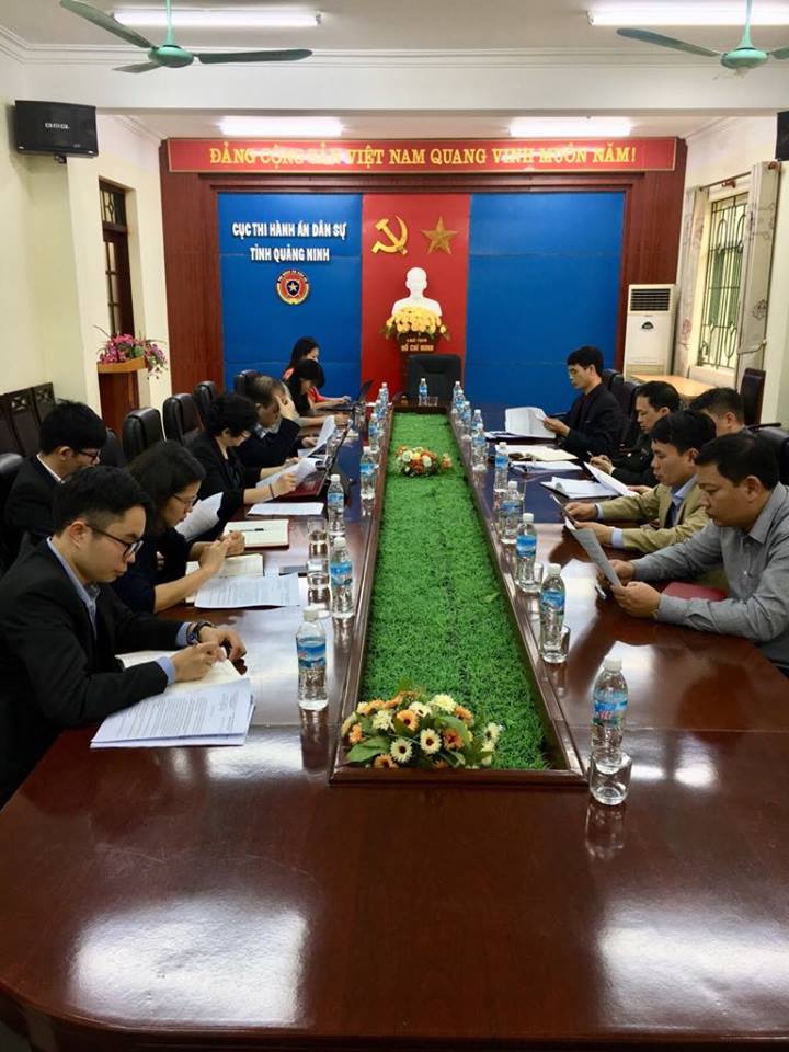 Đoàn khảo sát về nhu cầu hoàn thiện pháp luật đăng ký tài sản – Bộ Tư pháp làm việc với Cục Thi hành án dân sự tỉnh Quảng Ninh.