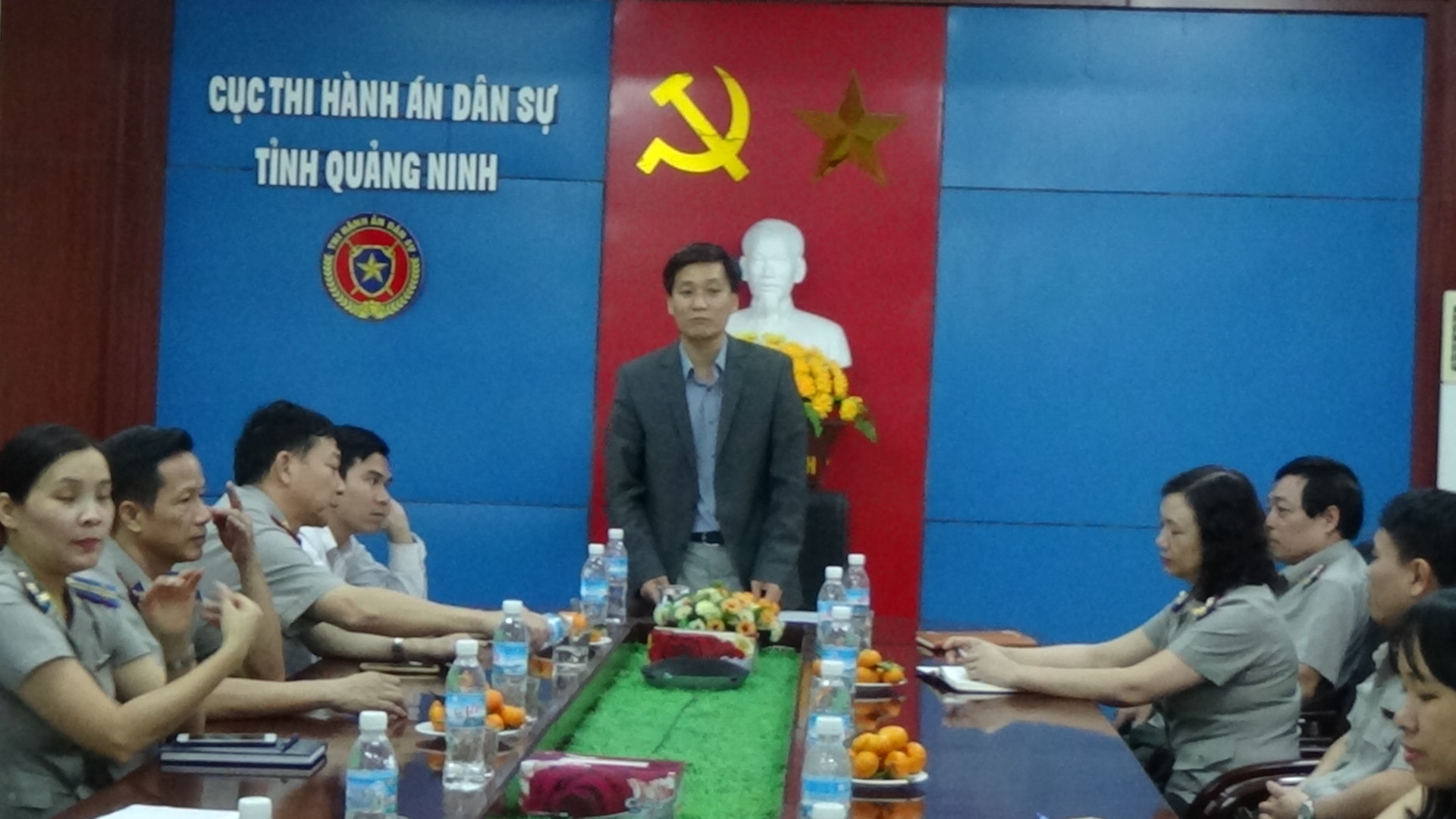 Đồng chí Thứ tưởng Bộ Tư pháp Nguyễn Khánh Ngọc thăm và làm việc với Cục Thi hành án dân sự tỉnh Quảng Ninh