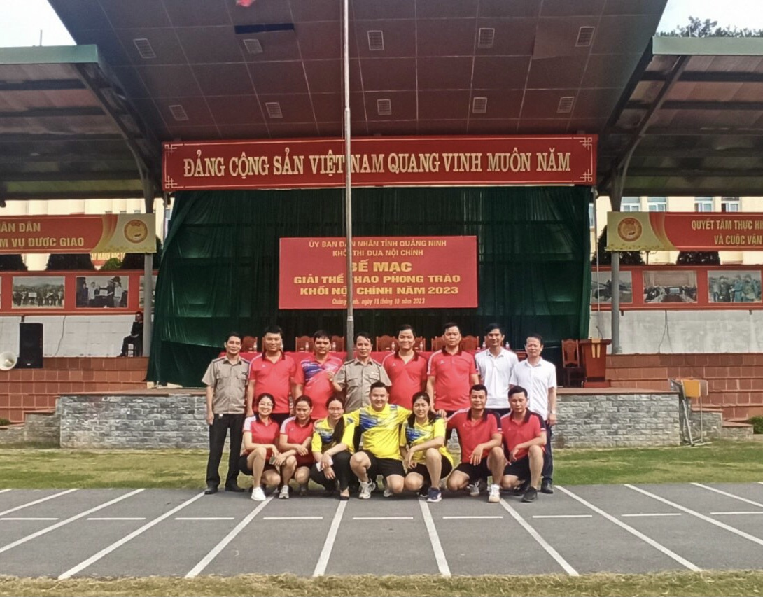 Cục Thi hành án dân sự tỉnh Quảng Ninh tham gia giải thể thao Khối thi đua Nội chính tỉnh chào mừng kỷ niệm 60 năm Ngày thành lập tỉnh