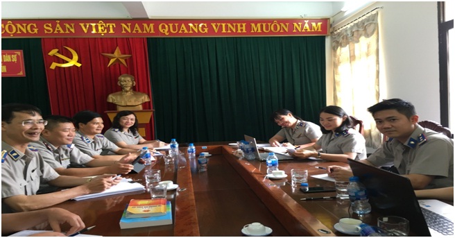 Kiểm tra công tác xác minh, phân loại án tại Chi cục Thi hành án dân sự huyện Vân Đồn