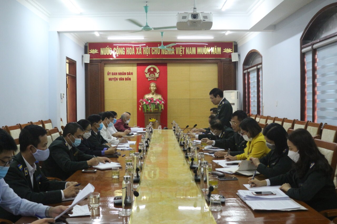Ban chỉ đạo thi hành án dân sự tỉnh Quảng Ninh làm việc với Ban chỉ đạo Thi hành án dân sự huyện Vân Đồn