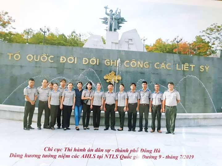 Chi cục Thi hành án dân sự thành phố Đông Hà tổ chức các hoạt động chào mừng 73 năm Ngày Truyền thống Thi hành án dân sự (19/7/1946-19/7/2019)