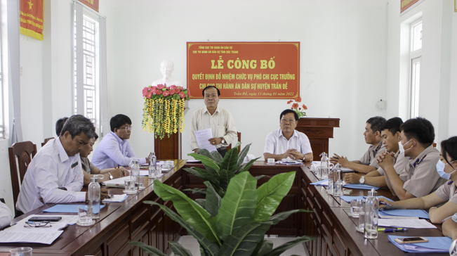 Ban Pháp chế HĐND tỉnh giám sát tình hình hoạt động công tác thi hành án dân sự, hành chính trên địa bàn huyện Trần Đề.
