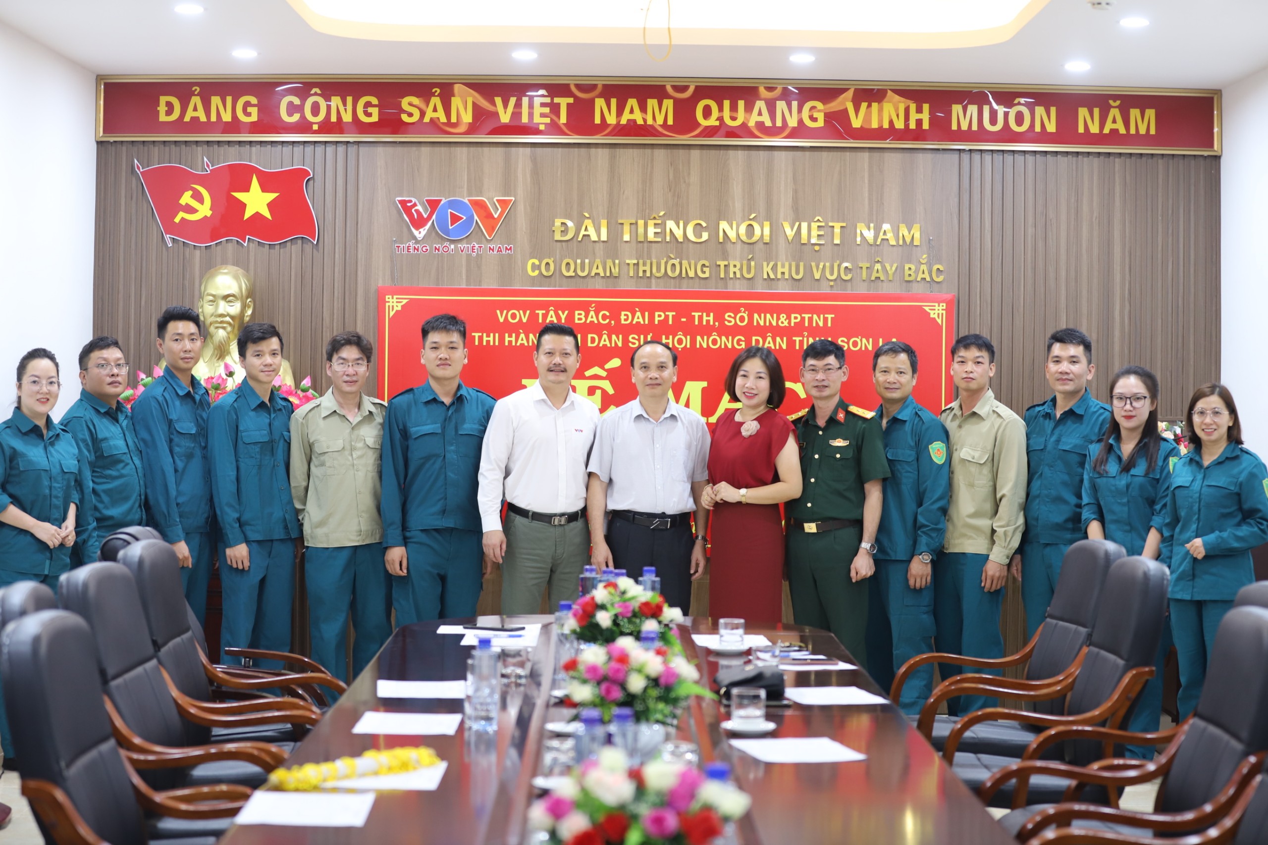 Tiểu đội Tự vệ Cục THADS tỉnh Sơn La phối hợp huấn luyện tự vệ năm 2024 4